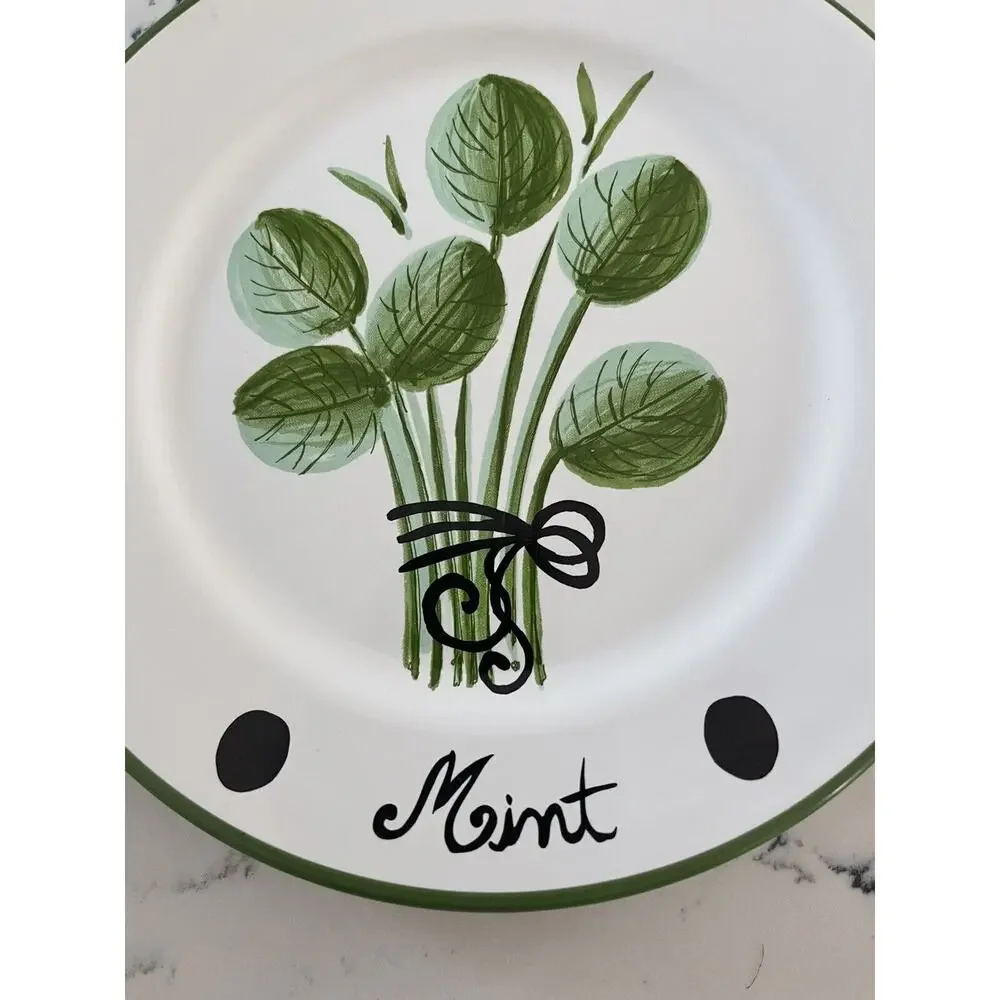 Made in Portugal Gold Creations 8” “Mint” Tidbit Dish